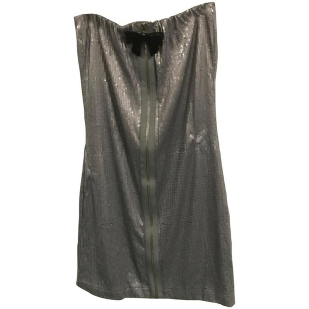 NWT LF Full Sequin Bow Accent Night Out Dress
